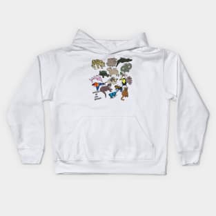 Animals of the Amazon Kids Hoodie